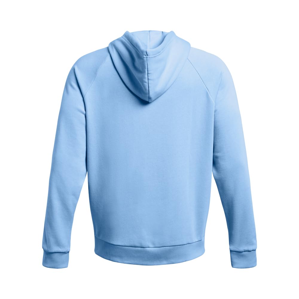 Under Armour Men's Rival Fleece Hoodie, (475) Carolina Blue / / White, 4X-Large Tall