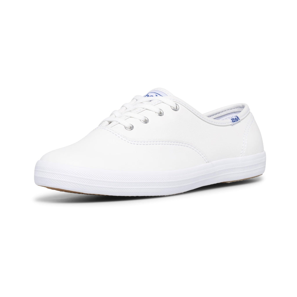 Keds Women's Champion Lace Up Sneaker, White Leather, 9.5