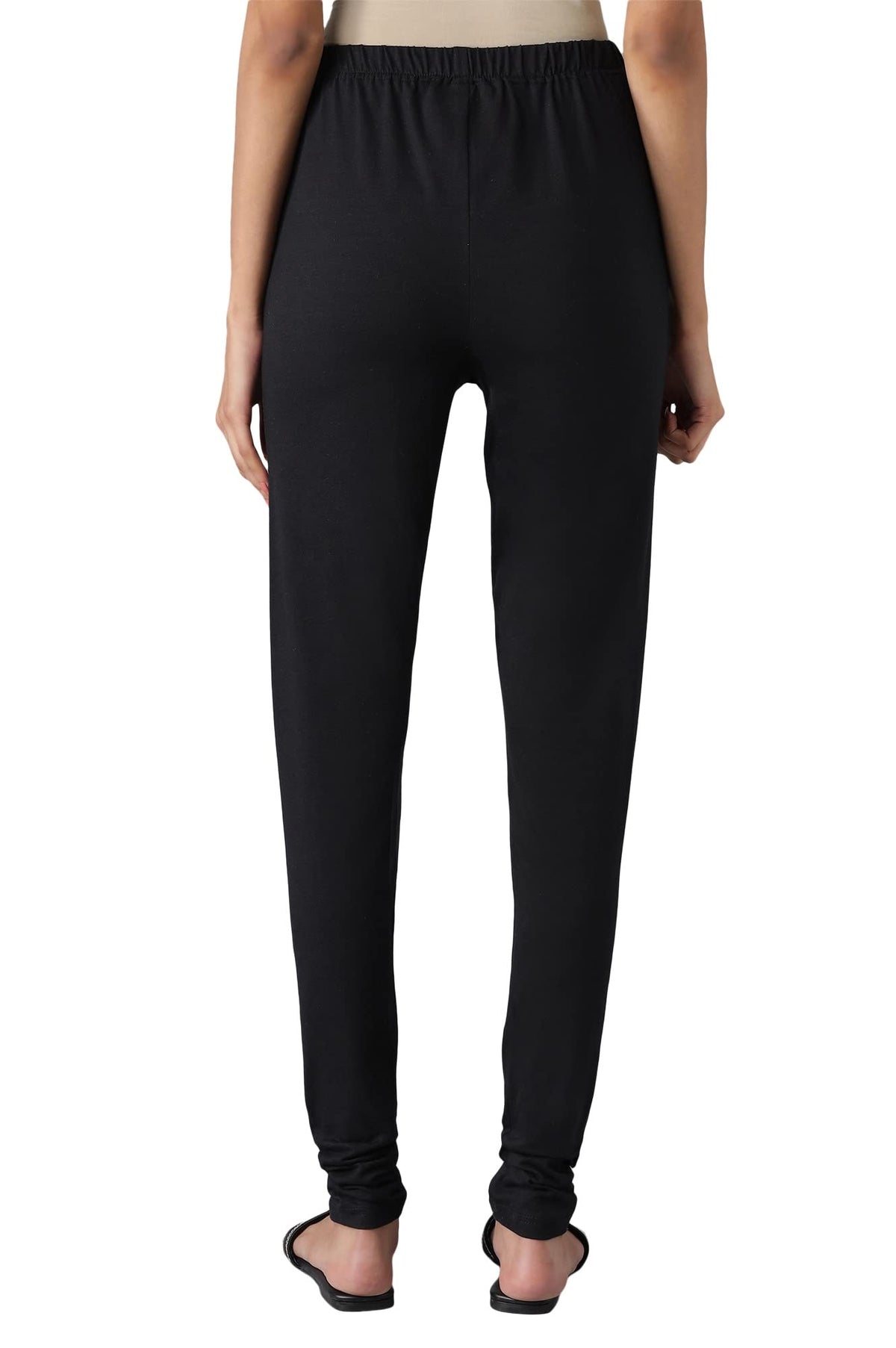 Aurelia Women Cotton Lycra Black Solid Skinny Fit Tight_24CRA60261N_2XL