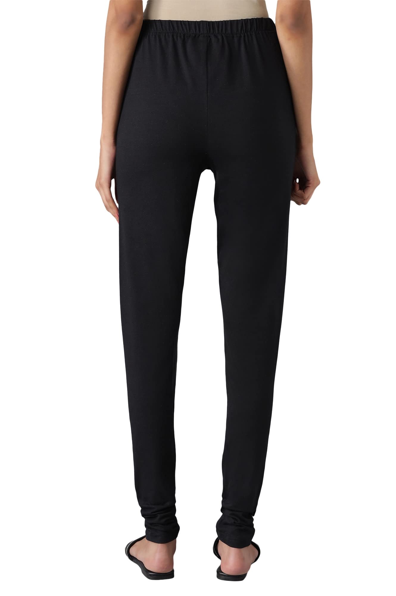 Aurelia Women Cotton Lycra Black Solid Skinny Fit Tight_24CRA60261N_S