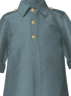 A.T.U.N. (ALL THINGS UBER NICE) Boy's Polyester Solid Full Sleeve Pathani Suit Set | Kurta and Pyjama Set | Ethnic Clothing Set for Festival and Special Occasion | 2 Piece Set