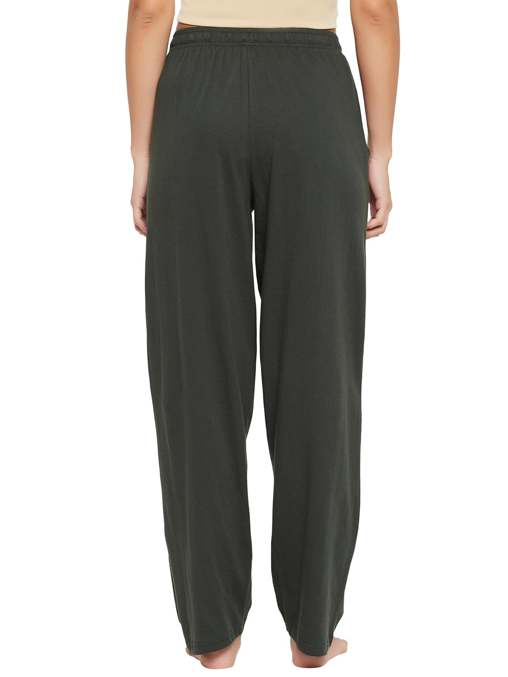Clovia Womens Cotton Rich Solid Pyjama