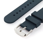 Archer Watch Straps - Silicone Quick Release Soft Rubber Replacement Watch Bands (Midnight Blue, 18mm)