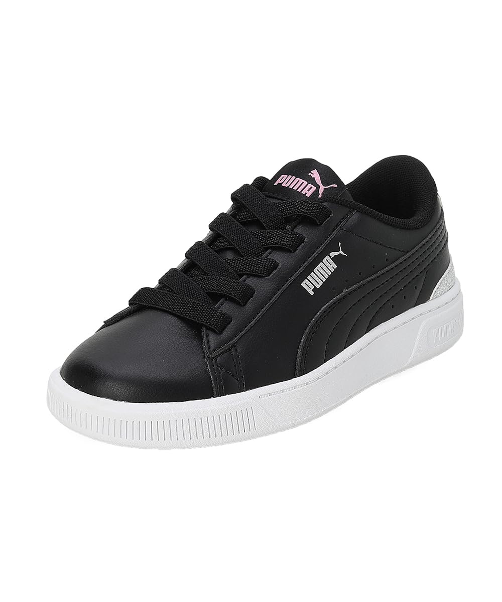 PUMA Girls Vikky v3 Mermaid AC PreSchool BlackLilac ChiffonGold Sneaker  12 UK (38973902) 12