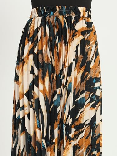 Kzully Crepe Western WomenS Skirts Yellow