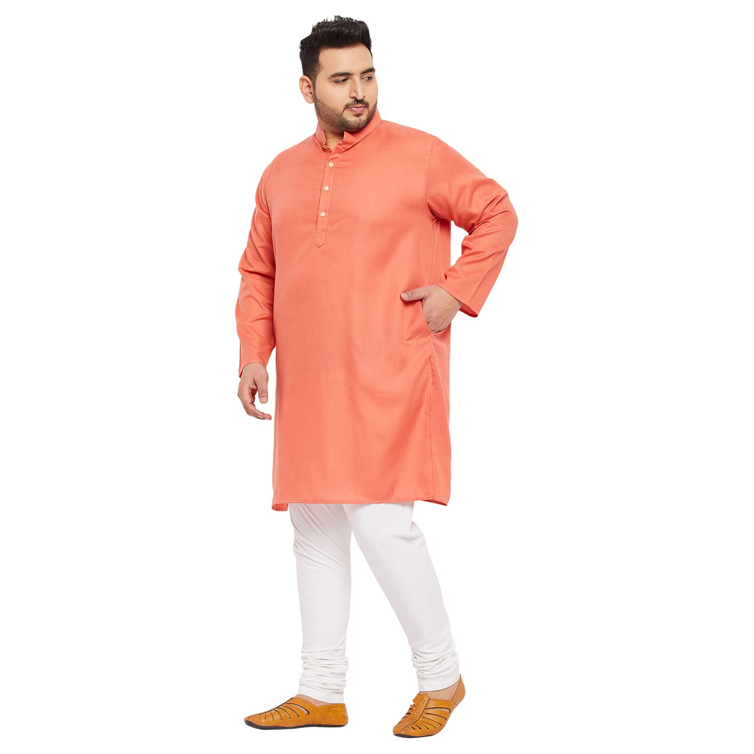Bigbanana Plus Size Men'S Regular Fit Kurta
