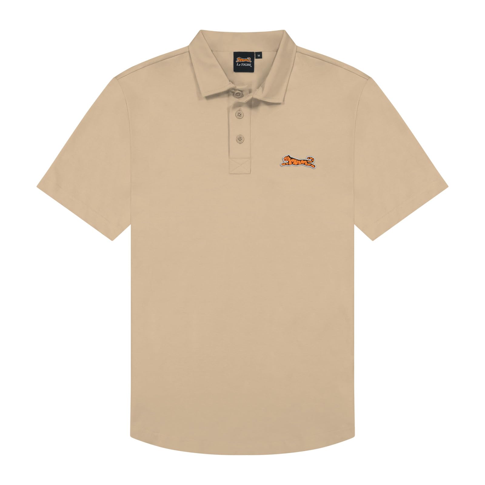 Classic Cotton Polo Shirt - Beige by Le Tigre for Men - 1 Pc Shirt (XL)
