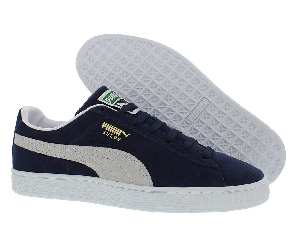 PUMA Suede Classic XXI (Big Kid) Peacoat/Puma White 4.5 Big Kid M