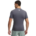 Under Armour Men's HeatGear Compression Short-Sleeve T-Shirt, Castlerock/White, M