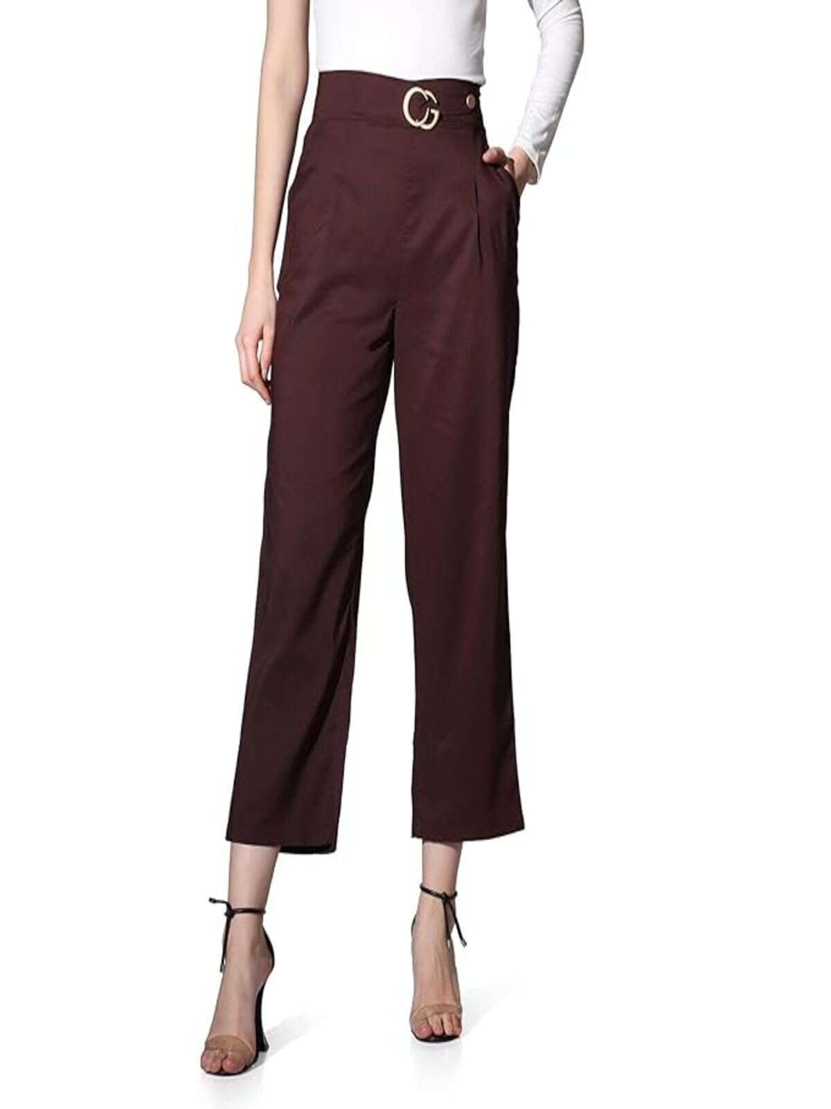 Leriya Fashion WomenS Regular Trousers Pant (Lf-Tr777_Maroon