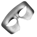 blinkee Masquerade Silver Non-Light Up Metallic Mask Mardi Gras