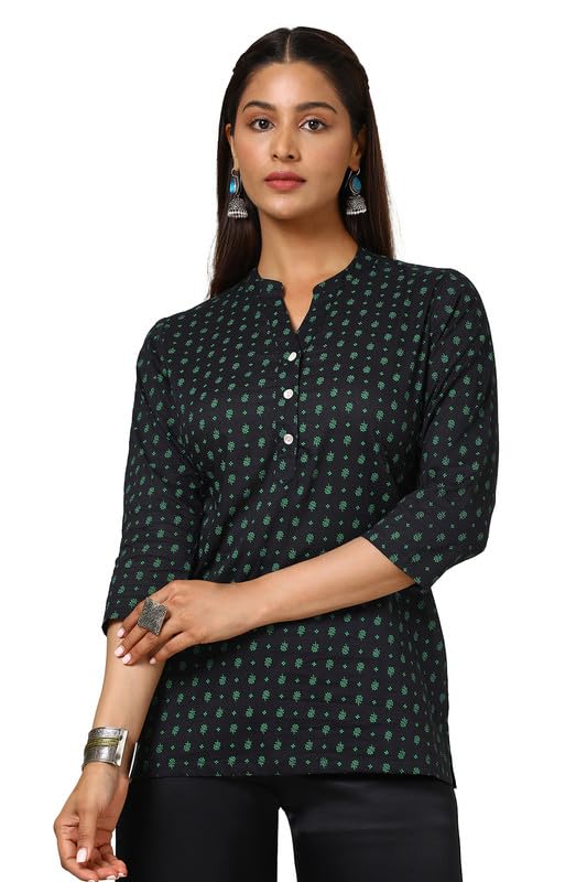 Soch Women Cotton Blend Straight T-Shirt