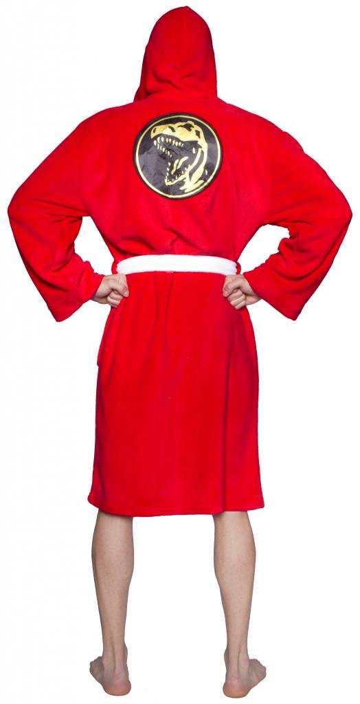 Power Rangers Men's Mighty Morphin Robe, Red, One Size