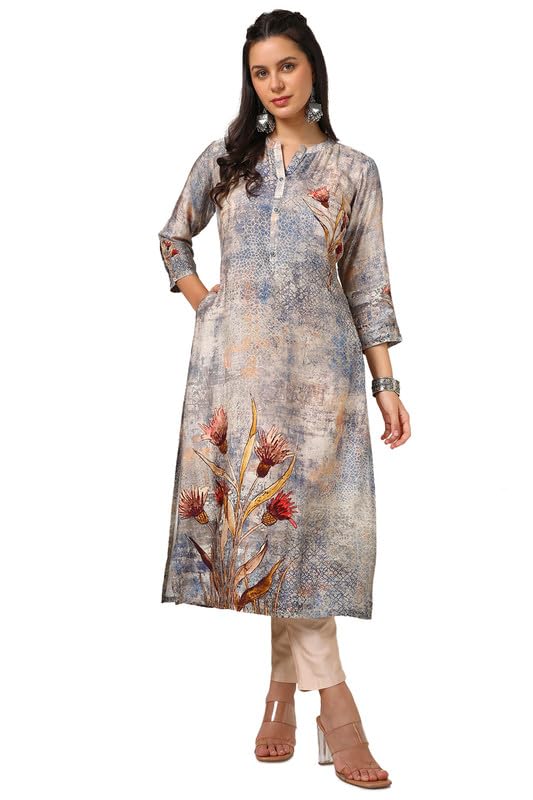 Soch Women Viscose Muslin Floral Print Kurta