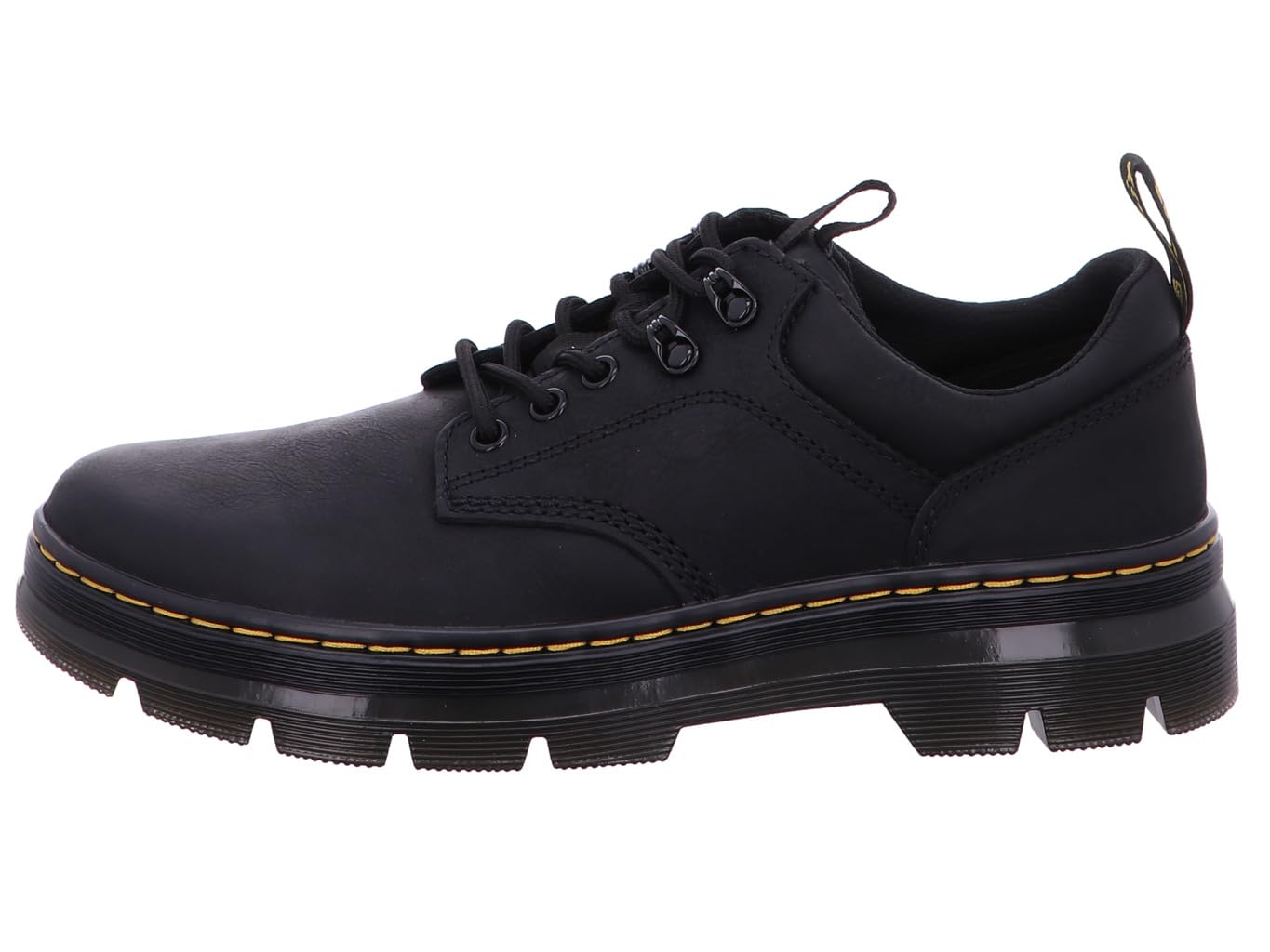 Dr. Martens Unisex 5 Tie Shoe Reeder Leather, Black Wyoming, 11 US Men