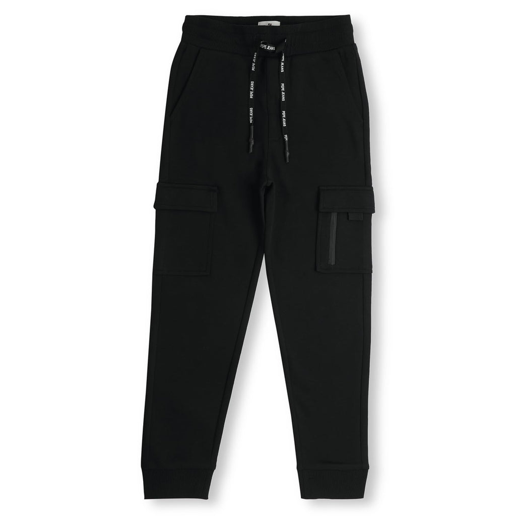 Pepe Jeans BoyS Regular Casual Pants (Pb210704_Black