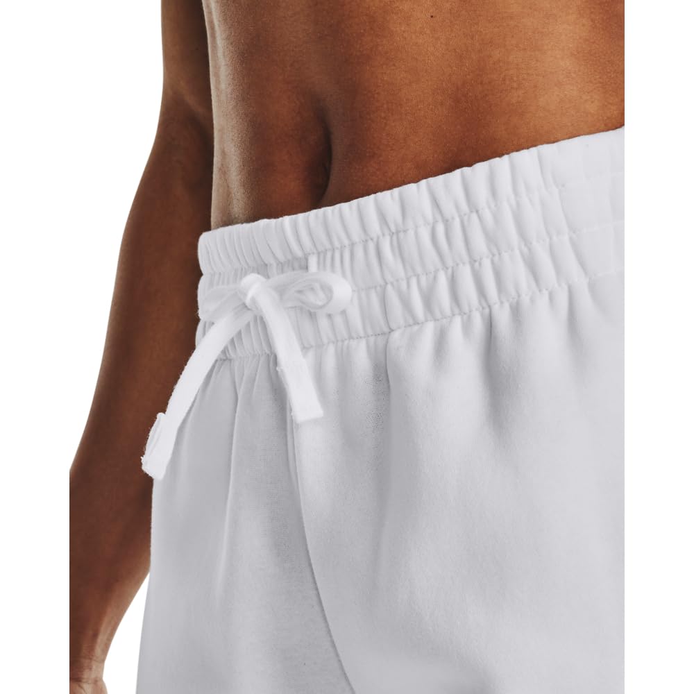 Under Armour Womens Rival Fleece Joggers, (100) White / / Black, 3X-Large