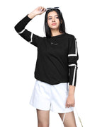 Noble Monk WomenS Round Neck Regular Fit T-Shirt | Full Sleeves | Casual Tshirt For Women