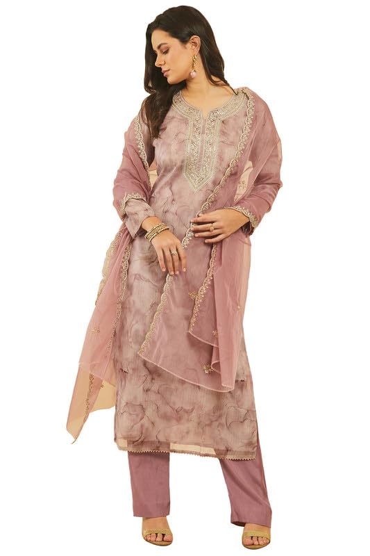 Soch Women Printed Unstitched Dress Material