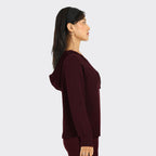 BlissClub at-Ease CottonKnit Hoodie | 100% Cotton Hoodie | Adjustable Hood | Relaxed Fit
