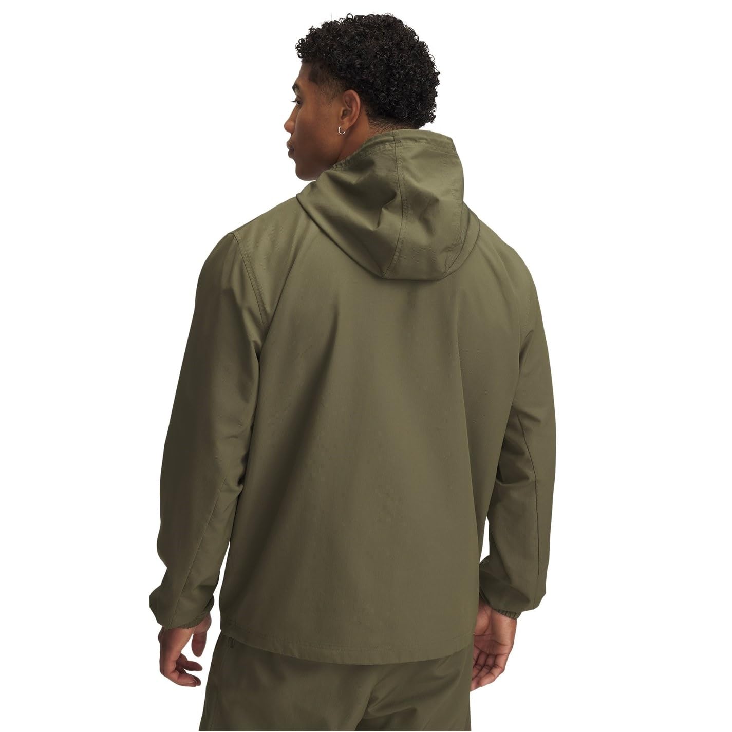 Under Armour Men's Rival Woven Windbreaker, (390) Marine OD Green / / Black, XX-Large Tall