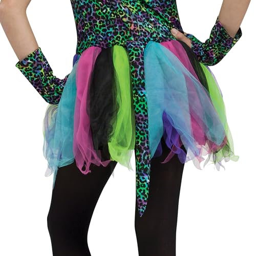 Wild Cat Rainbow Animal Child Halloween Costume, Black / Blue / Pink, Medium
