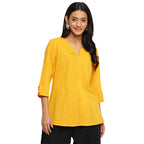 Fabindia Women'S Slim Kurta (20040920_Yellow