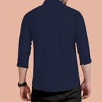 Rebelify Double Pocket MenS Casual Shirt - Regular Fit, Solid Spread Collar, Versatile Everyday Wear, Comfortable And Stylish De