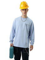 Bewakoof Heavy Duty 1.0 Mens Solid Super Loose Fit T-Shirt_617040_Purple_XL