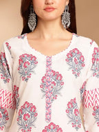 Lookmark Women Kurta Set: Ethnic Elegance In Every Stitch! Embrace Traditional Elegance With Our Printed Kurti Pant Dupatta Sets!