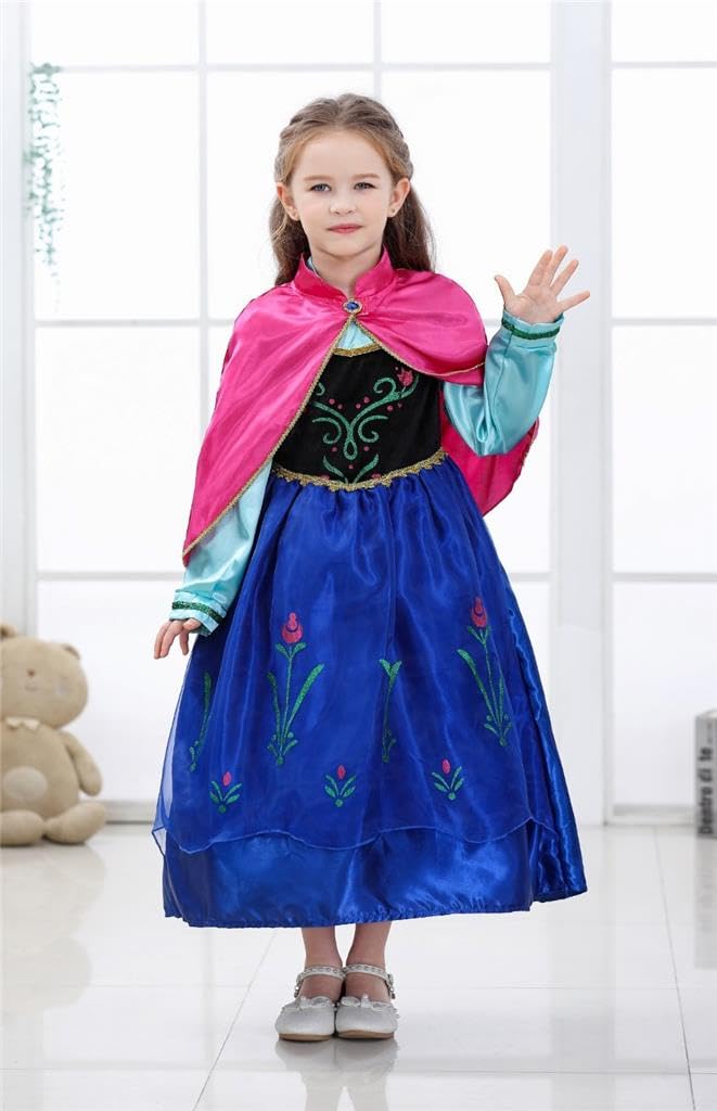 Dressy Daisy Little Girls' Ice Princess Sister Costume Dresses Birthday Halloween Christmas Fancy Party OutfitSize