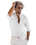 Bellstone MenS Cotton Blend Solid Regular Dress Shirt (Kurta800_Combo_Black_White_Xl