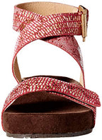 Revitalign RV4203708 Womens Swell Comfort Strap Sandal  Tibetan Red - Size 8