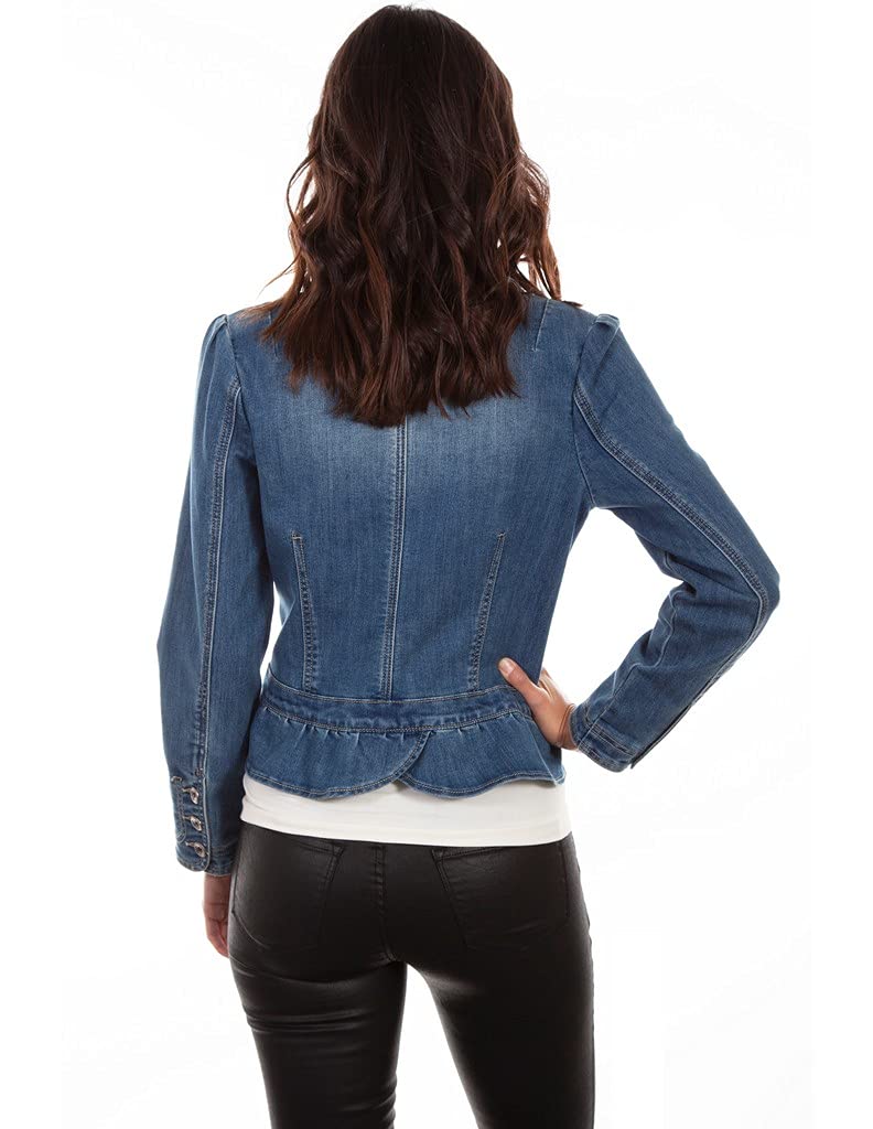 PEPLUM DENIM JACKET
