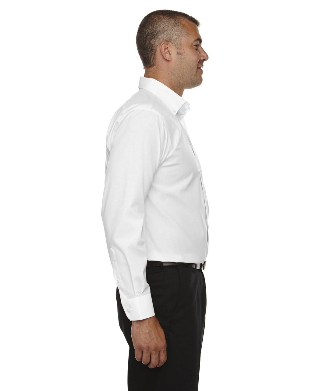 Mens crown Woven collectionSolid Broadcloth - WHITE - 5XL(D0102H76ZZP)