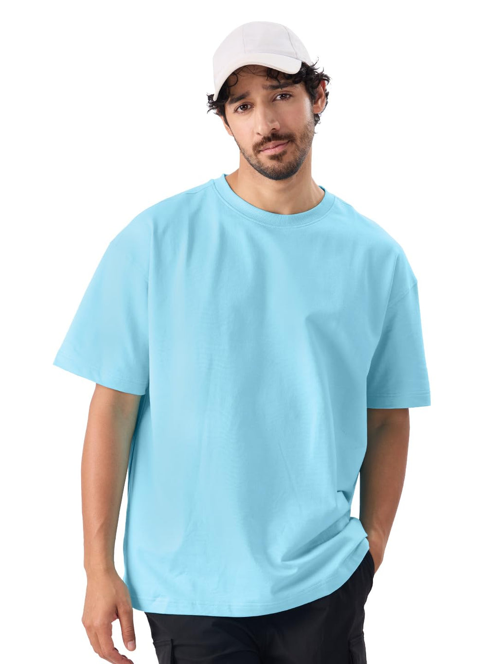 The Souled StoreSolids: Airy BlueOversized T-Shirts