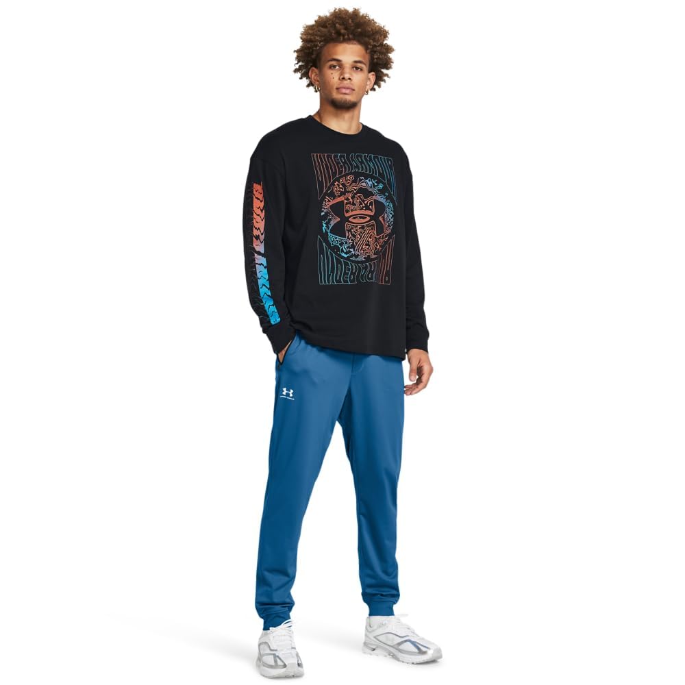 Under Armour Men's Sportstyle Tricot Joggers, (406) Photon Blue / / White, Small