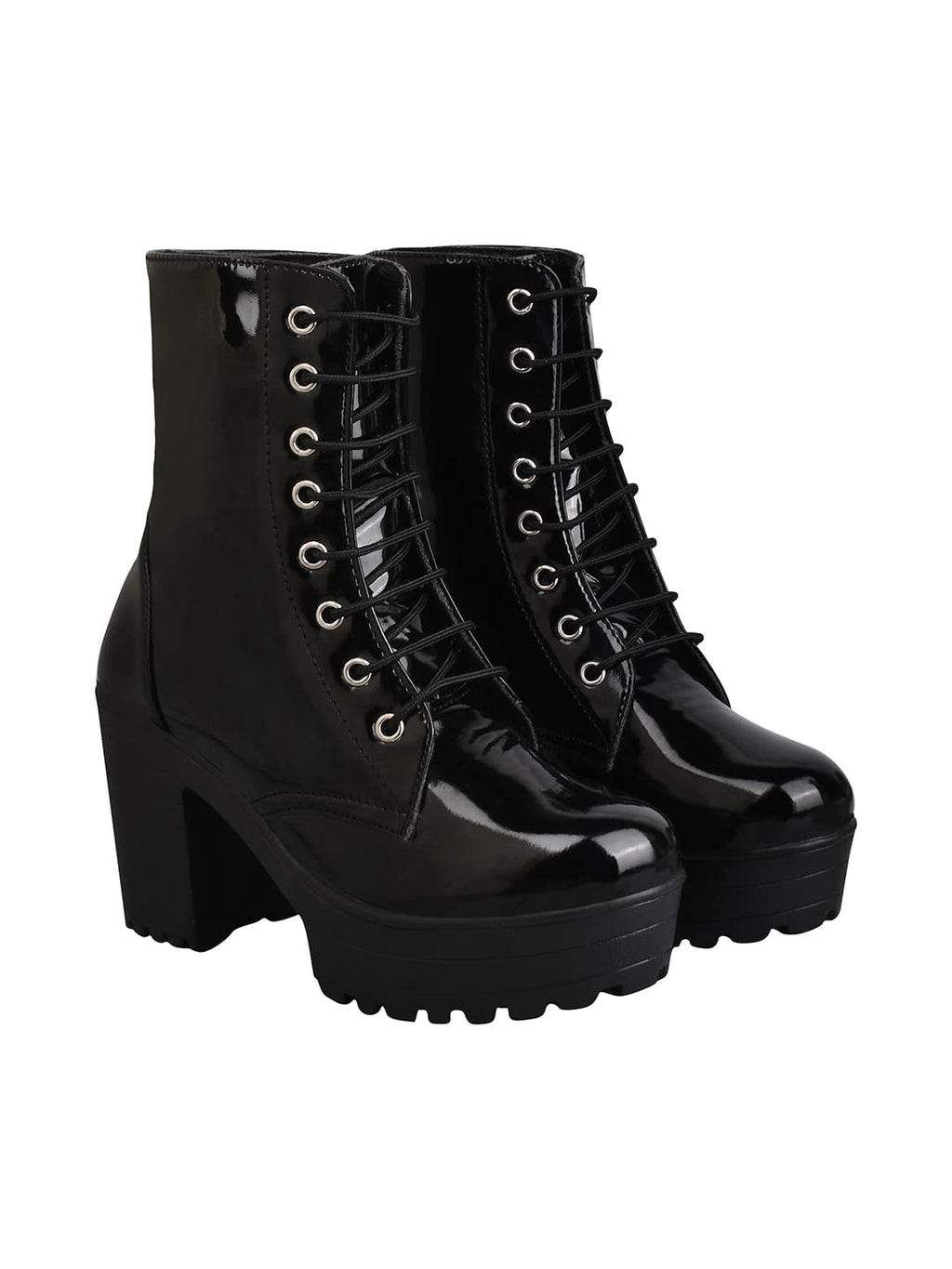Shoetopia Block Heeled Boots-EU38