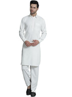 Jompers Mens Solid Pathani Kurta With Salwar