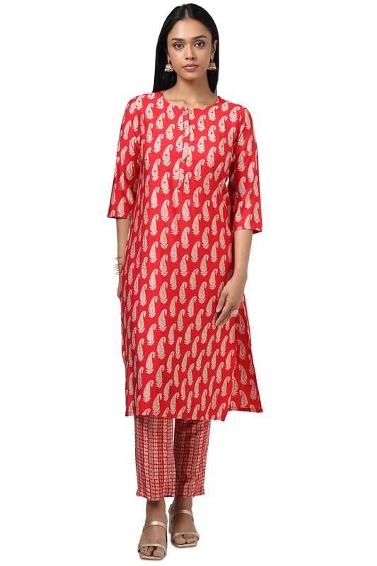 Soch Women Rayon Paisley Print Kurta Set