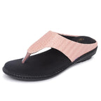 ORTHO JOY Womens Extra-Soft Fancy Doctor Slippers (Pink)