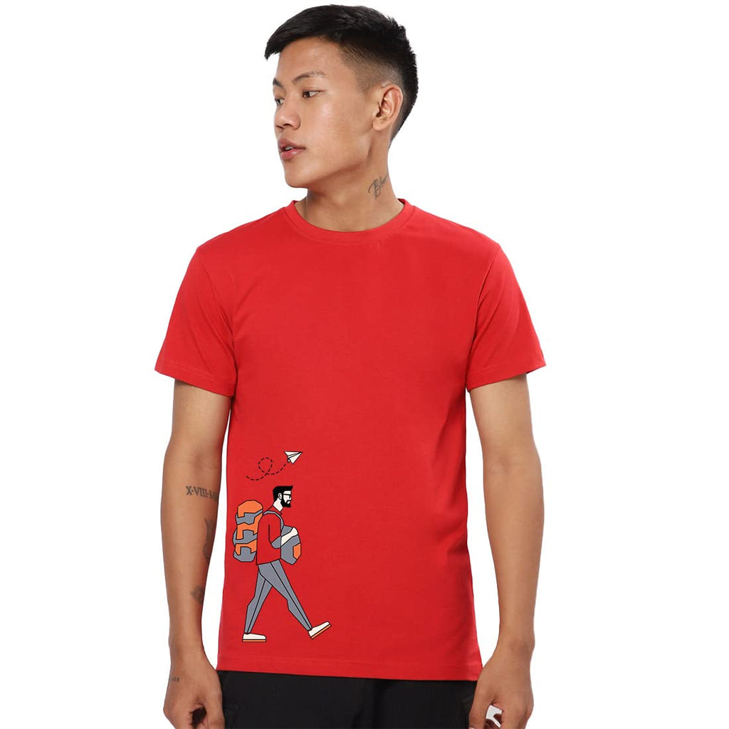Bewakoof Mens Regular Fit Half Sleeve T-Shirt
