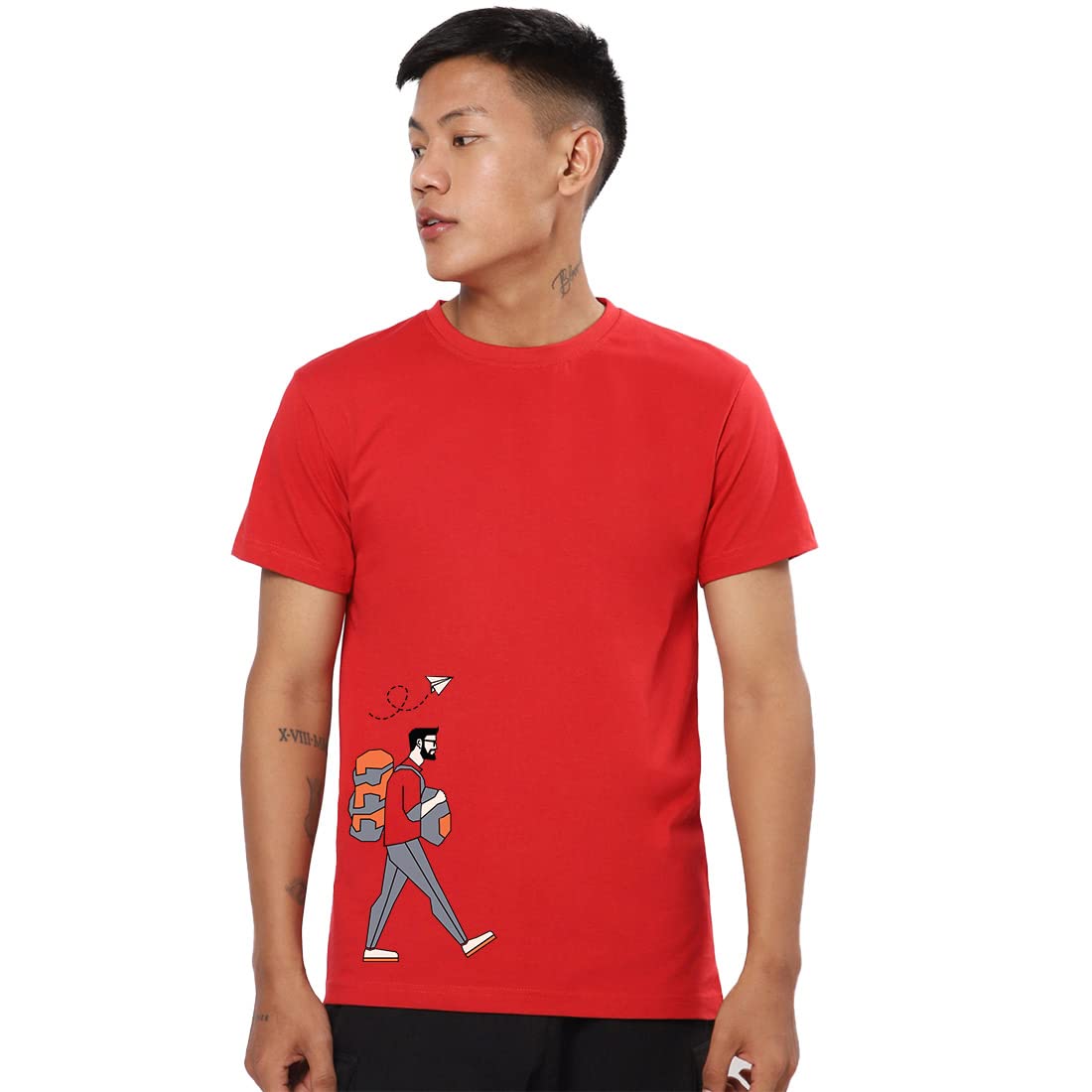 Bewakoof Mens Regular Fit Half Sleeve T-Shirt