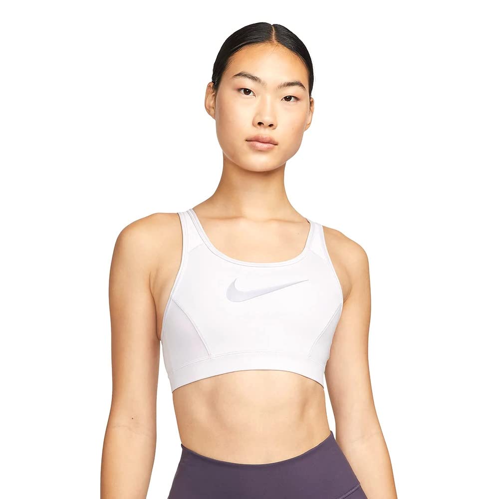 Nike Polyester White Wire Free Sports Women Running Sports Bras