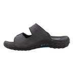 Skechers womens Reggae-jammin' Sandal, Black/Black, 9 US