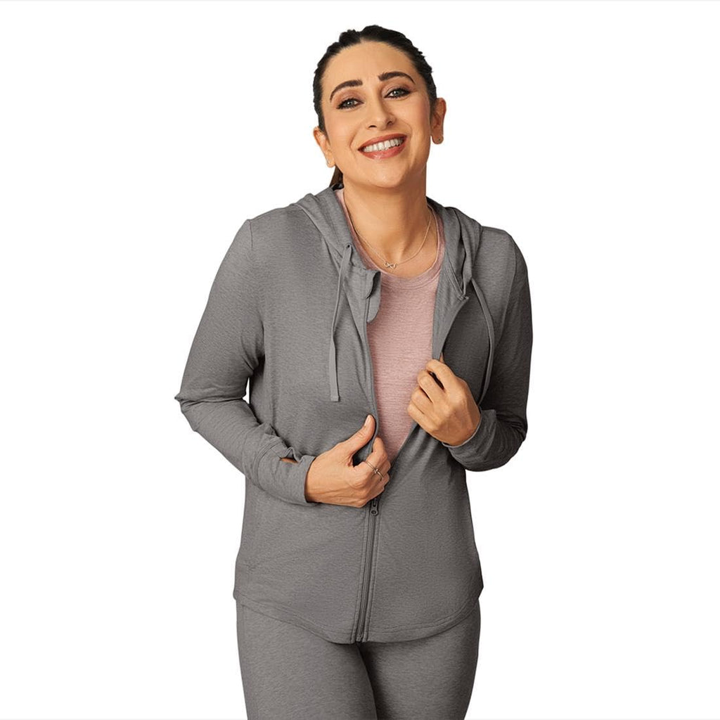 BlissClub AirMeltTM Zippered Jackets | Chic zippered front | Thumbhole detailing | Weightless fabrics | Pockets | Cool-to-touch 