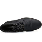 Arkbird Leather Oxfords, Stylish and Comfort Chelsea Ankle Boots with Zipper