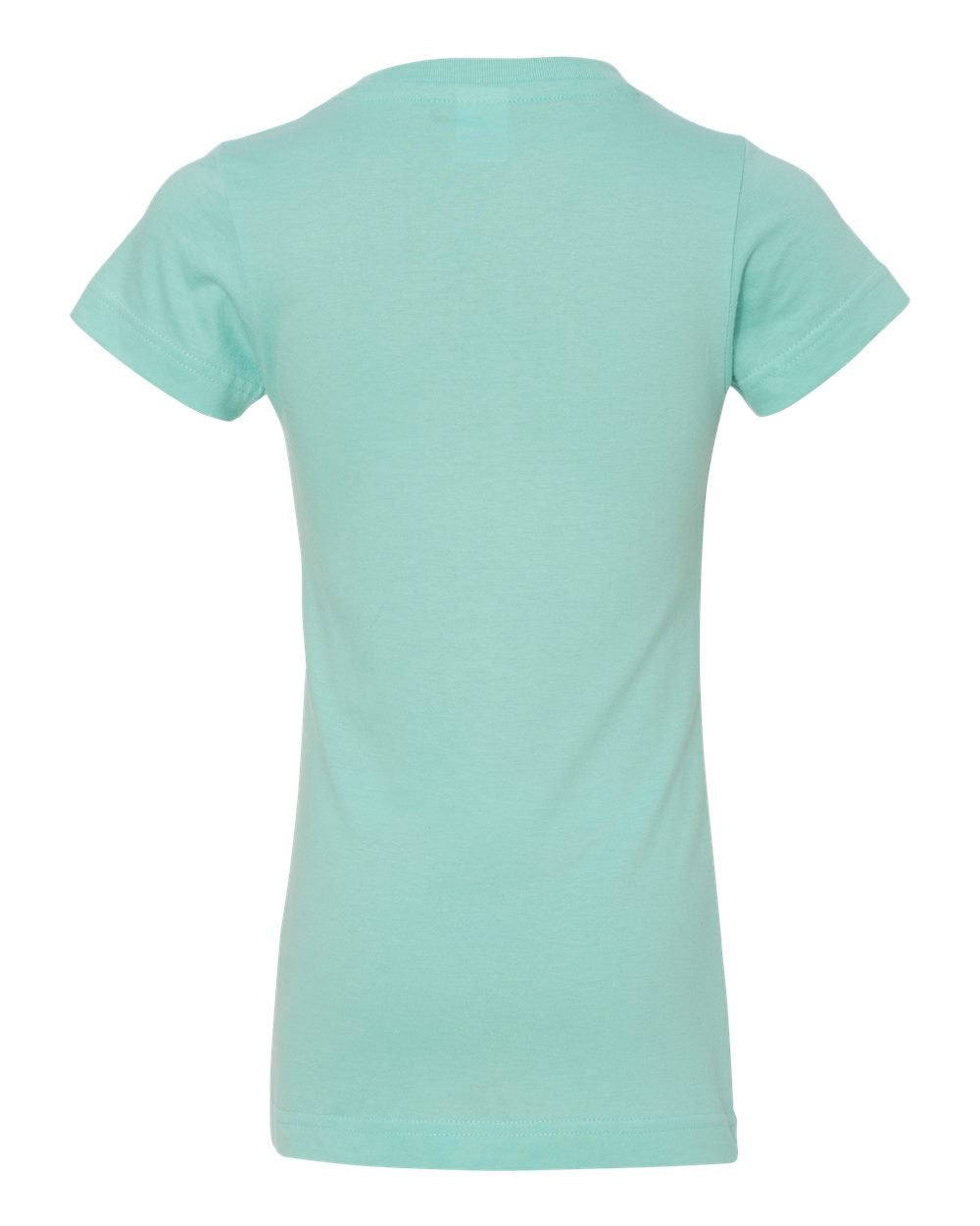 girls Fine Jersey T-Shirt - AQUA - XS(D0102H7DYBX)