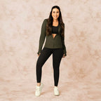BlissClub The Ultimate Leggings Lite, Ankle Length Tights for Women for Gym, Yoga and Workout with High Waist,Regular Variant