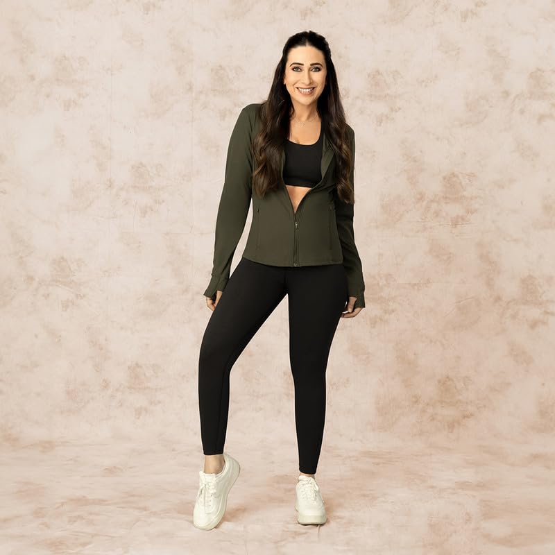 BlissClub The Ultimate Leggings Lite, Ankle Length Tights for Women for Gym, Yoga and Workout with High Waist,Regular Variant